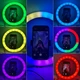 Кольцевая светодиодная Led RGB Лампа 33 см с зажимом для телефона MJ33 Черный - изображение 8
