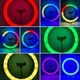 Кольцевая светодиодная Led RGB Лампа 33 см с зажимом для телефона MJ33 Черный - изображение 10