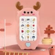 Детская развивающая игрушка "Олененок" музыкальный мобильный телефон с мелодиями и звуками, цв. розовый (82965867) - изображение 1