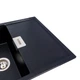 Мойка для кухни PLATINUM гранитная 8650 DIAMOND 860x500мм прямоугольная врезная без сифона черная PLS-A39174 - изображение 3