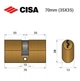 Цилиндр CISA Oval 08210 70 (35*35) овальный для электромех. замков - изображение 8