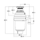 Измельчитель пищевых отходов Mixxus GD-02-0,75 (560Вт) (MX1569) - изображение 2