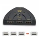 Активний розгалужувач HDMI на 3 HDMI порти з підтримкою 3D, 4K, 2K, 1080P для DVD, HDTV, Xbox, PS3, PS4, чорний (86947391) - зображення 5