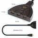 Активний розгалужувач HDMI на 3 HDMI порти з підтримкою 3D, 4K, 2K, 1080P для DVD, HDTV, Xbox, PS3, PS4, чорний (86947391) - зображення 8