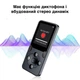 Міні MP3-плеєр / музичний плеєр із вбудованим динаміком і мікрофоном із шумозаглушенням + карта MicroSD 32 Гб, сірий (86991323) - зображення 2
