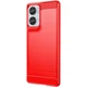 Силиконовый (TPU) чехол MOFI Carbon Fiber для Motorola Edge 50 Fusion - Red - изображение 2