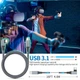 Кабель Oculus Link Type-C - type С, в оплетке 5 метров Oculus Link для Meta Quest Oculus Quest 2, 3, 3S, Pro, Pico 4-легкий кабель 180 грамм - изображение 11