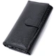Лакированный кожаный кошелек с блоком для кредитных карт ST Leather 22683 черный - изображение 2