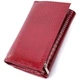 Кошелек женский три сложения из лакированной фактурной натуральной кожи ST Leather 22708 красный - изображение 2