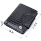 Кошелек для женщин среднего размера из натуральной кожи кожи ST Leather 22686 черный - изображение 3