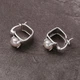 Серьги серебро современный дизайн стильные silver italy 1153 - изображение 2