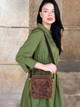 Torebka crossbody	damska ze skóry naturalnej Paolo Peruzzi T-63-HBR Brązowa (5904365078023) - obraz 2