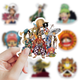 Наклейки One Piece Luffy Zoro многоразовые водоотталкивающие стикеры Ван Пис -50шт стикербомбингдля телефона, ноутбука, планшета, скейтборда, самоката, велосипеда (II) 32346 - изображение 5