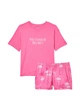 Пижама женская хлопок шорты+футболка Victoria's Secret 26810983 S Розовая - изображение 4