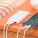 Портативное зарядное устройство Power Bank Hoco J111 (10000 mAh) / вход Type-C и Micro-USB (5V / 2A) / выход два USB-A (5V / 2A) / LED индикатор / (белый) - изображение 4