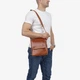Сумка мужская кожаная кросс-боди средняя InBag Сrossbody m01277gen Рыжий - изображение 2
