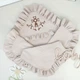 Крыжма с вышивкой из муслина Family Tradition унисекс 100х100 см светло-бежевый Карамелька - изображение 1