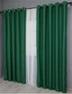 Комплект штор на люверсах VR-Textil Midnight № 1398ш 150х270 см 2 шт Зеленый ( 37-0138) - изображение 5