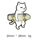 Набір значків Skate Cat в подарунковій упаковці - зображення 2