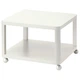 Журнальний столик на колесах IKEA TINGBY 64х64 см білий (202.959.25) - изображение 1