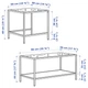 Комплект журнальних столиків IKEA VITTSJO 90х50 см чорно-коричневий (802.153.32) - зображення 7