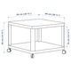 Журнальний столик на колесах IKEA TINGBY 64х64 см білий (202.959.25) - изображение 6