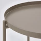 Журнальний столик з підносом IKEA GLADOM 45х53 см сіро-бежевий (305.137.63) - изображение 6