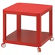 Журнальний столик на колесах IKEA TINGBY 50 х 50 см червоний (804.574.39) - изображение 1