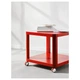 Журнальний столик на колесах IKEA TINGBY 50 х 50 см червоний (804.574.39) - изображение 2