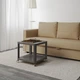 Журнальний столик на колесах IKEA TINGBY 50х50 см сірий (003.494.44) - изображение 3