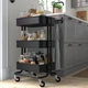Візок IKEA RASKOG 35x45x78 см чорний (903.339.76) - изображение 2