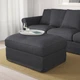 Підставка для ніг з місцем для зберігання IKEA GRONLID Sporda темно-сіра (694.085.39) - зображення 2