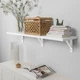 Настінна полиця IKEA BERGSHULT / SANDSHULT 120х30 см біла (393.260.26) - зображення 2
