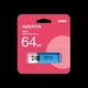 Flash A-DATA USB 2.0 C906 64Gb Water Blue - изображение 3