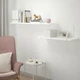 Набір настінних полиць IKEA BERGSHULT / PERSHULT 120х30 см білий (392.911.83) - зображення 4