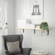 Настінна полиця IKEA TRANHULT / KROKSHULT 120х30 см осика (293.363.23) - зображення 3