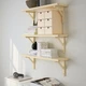 Набір настінних полиць IKEA TRANHULT / SANDSHULT 80х20 см осика (693.363.35) - изображение 2