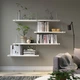 Набір настінних полиць IKEA BERGSHULT / PERSHULT білий (893.237.18) - зображення 2