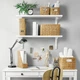 Настінна полиця IKEA BERGSHULT / RAMSHULT 80х30 см біла (693.254.69) - зображення 3