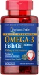 Омега 3 Puritan's Pride Triple Strength Omega 3 Fish Oil 1400 mg 60 капс - зображення 1
