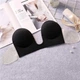 Невидимый бюстгальтер fly bra с вырезом женский А черный - изображение 1