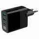 Мережеве ЗУ Gembird TA-UC-PDQC30LCD-BK-02 - изображение 1