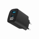 Сетевое ЗУ Gembird TA-UC-PDQC30LCD-BK-01, 1 USB-A (QC3.0 18W) + 1 Type-C (PD20W), LCD, черный - изображение 2