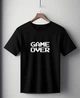 Футболка черная оверсайз унисекс с надписью " Game over " Розмір S-M - изображение 1