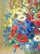 Картина маслом 50х70см Полевая мелодия цветы в вазе на холсте мастихин ручная работа художника Alleya-kartin - изображение 3