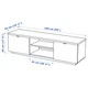 Тумба під телевізор IKEA BYAS 160x42x45 см білий глянець (802.277.97) - изображение 4