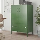 Шафа з дверцятами та ящиками IKEA IDASEN 80х47х119 см темно-зелена (904.963.98) - изображение 6