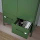 Шафа з дверцятами та ящиками IKEA IDASEN 80х47х119 см темно-зелена (904.963.98) - изображение 9