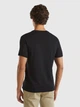 Футболка хлопковая длинная мужская United Colors of Benetton 3U53J1F15-100 2XL Черная (8032592609424) - изображение 2