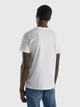Футболка хлопковая длинная мужская United Colors of Benetton 3U53J1F15-101 2XL Белая (8032592609493) - изображение 2
